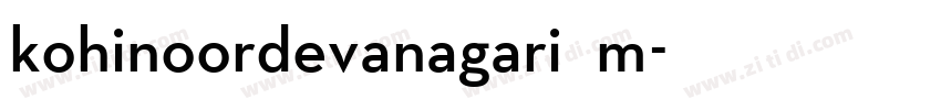 kohinoordevanagari m字体转换